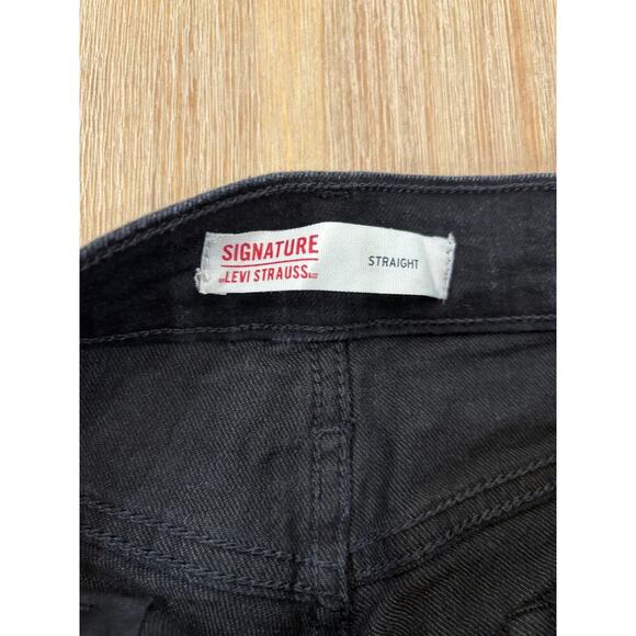 Levi Jeans Black Straight Leg - Mens Size 32W 30L - Picture 2 of 6